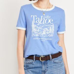 EveryWear Graphic Ringer T-Shirt Lake Tahoe